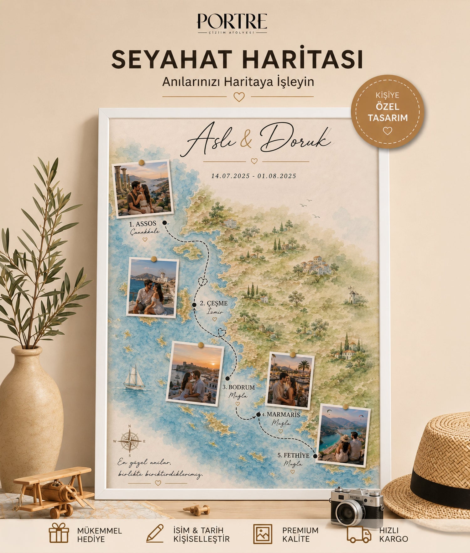 Fotoğraflı Seyahat Haritası