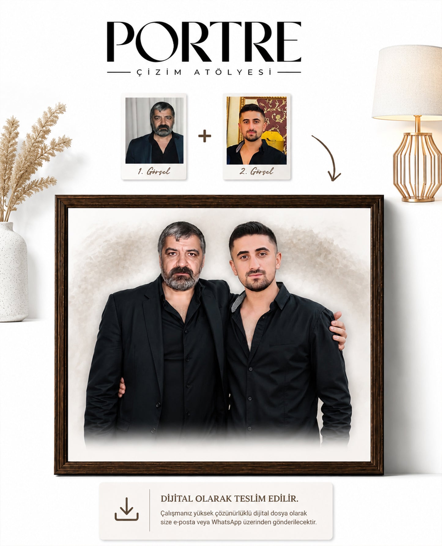 Kişiye Özel Fotoğraf Birleştirme - Dijital Teslim