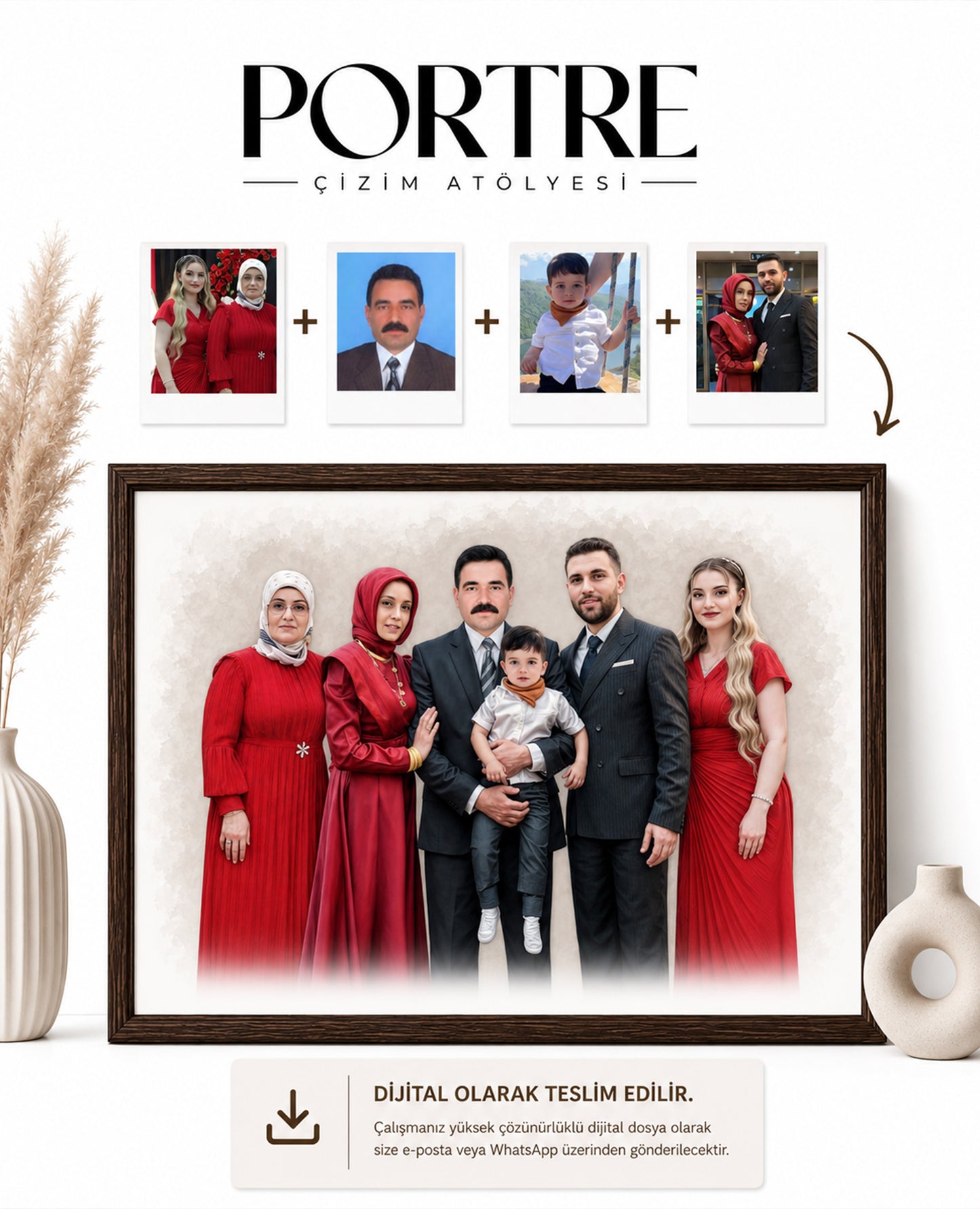 Kişiye Özel Fotoğraf Birleştirme - Dijital Teslim