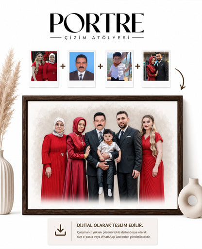 Kişiye Özel Fotoğraf Birleştirme - Dijital Teslim